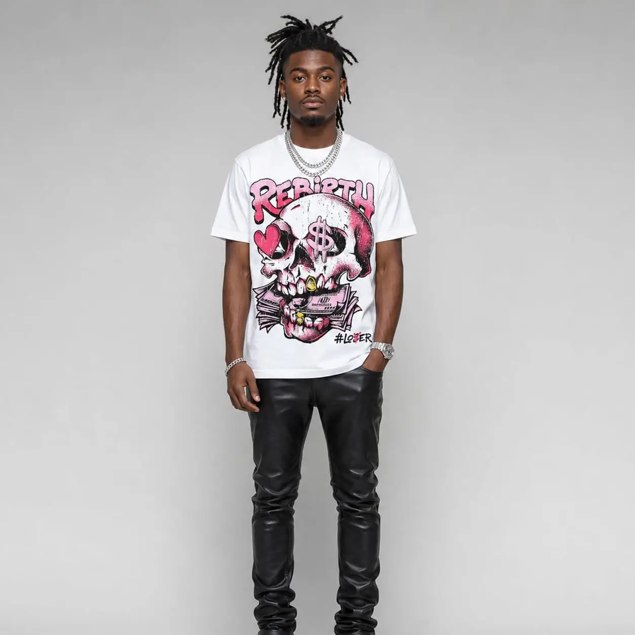 Halloween Graphic Tee Streetwear Hip Hop Hypebeast Unisex T-Shirt Sneaker Colour Matching Shirts Spooky Graphic