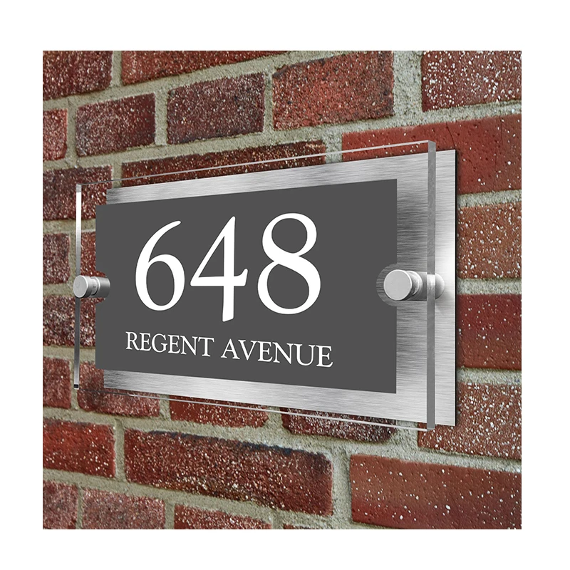 

Пользовательский 3d акриловый бизнес-дверной знак Бизнес-логотип Адресный знак Борд Строительный знак