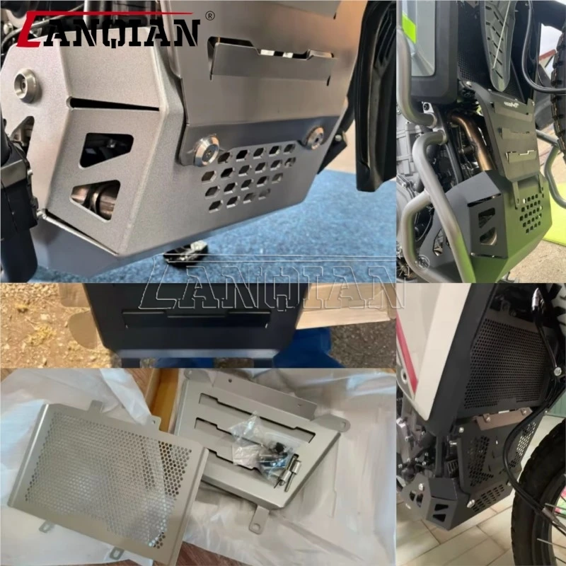 For CFMOTO 450MT Ibex 450 MT 2024 - 2027 450 MT Parts Skid Plate Bash Belly Pan Engine Cover Protector Motorcycle Radiator Guard