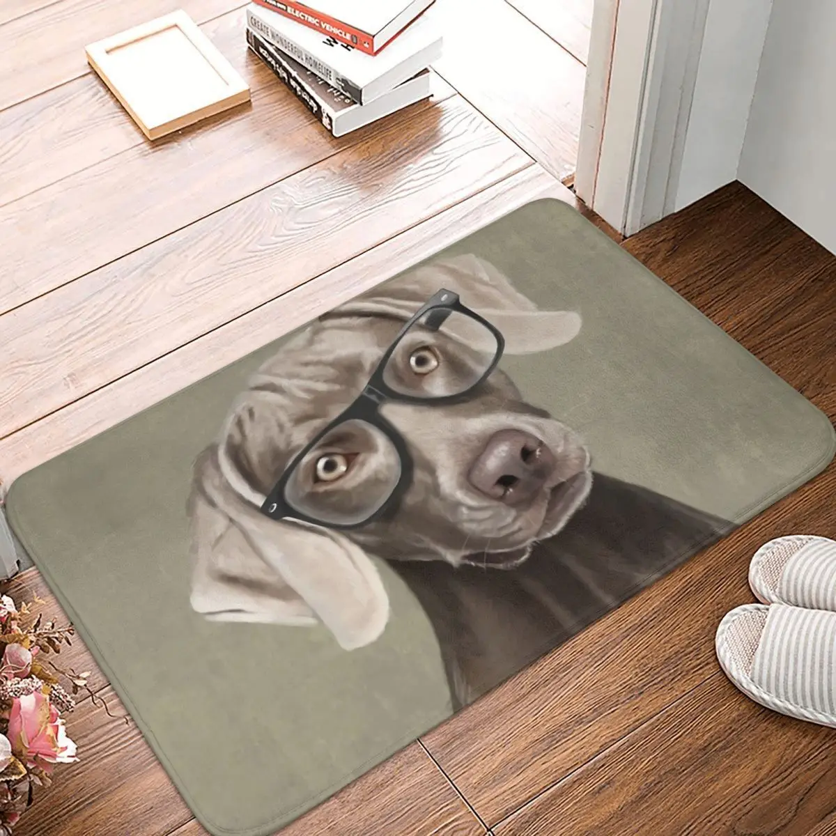 Bath Non-Slip Carpet Mr Weimaraner Living Room Mat Welcome Doormat Home Decor Rug