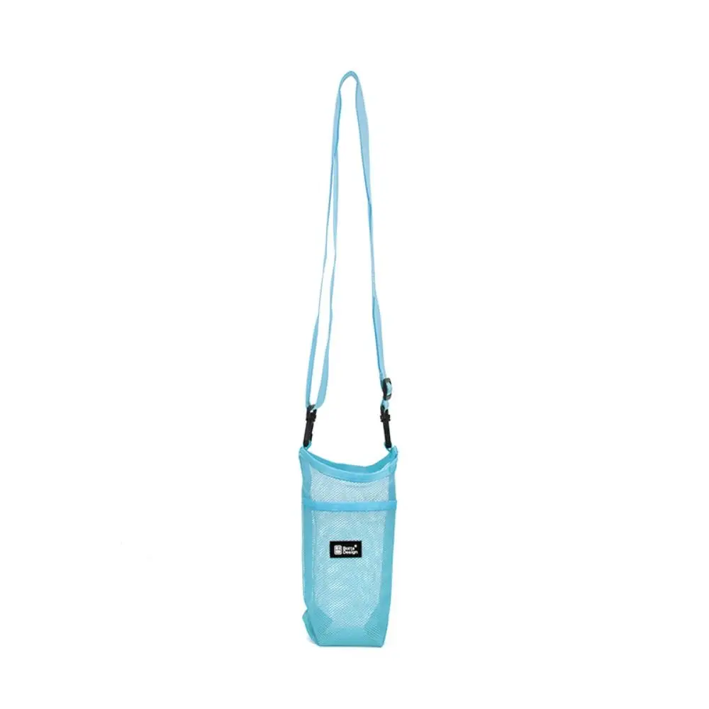 

Mesh Crossbody Bag Water Bottle Cover Cup Sleeve Pouch Cup Storage Bag Mesh Water Cup Bag Mobile Phone Bag Portable