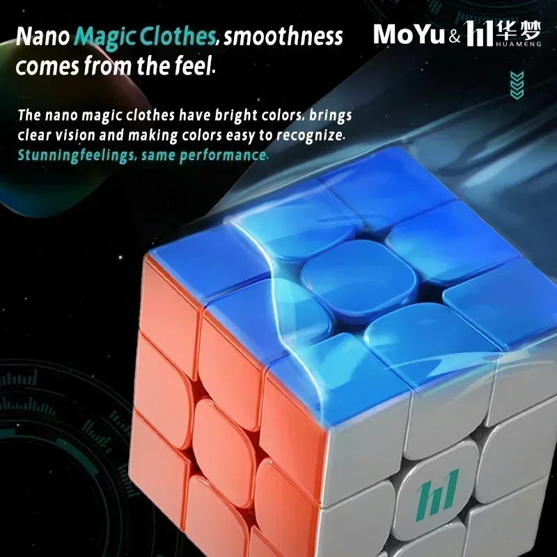 [MoYu YS3M] Hua Meng 3x3 Weilong 20 Magnetyczna kostka prędkości Odzież dla lalek Podwójne pozycjonowanie Magic Cube do puzzli