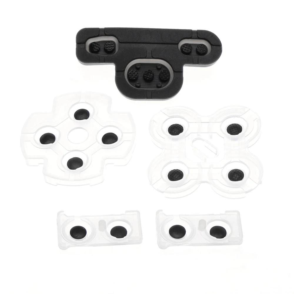 10set For PS3 Controller Rubber Silicone Conductive Adhesive Button Pad Keypads for PS3 Gamepad Inner Repair Replacement