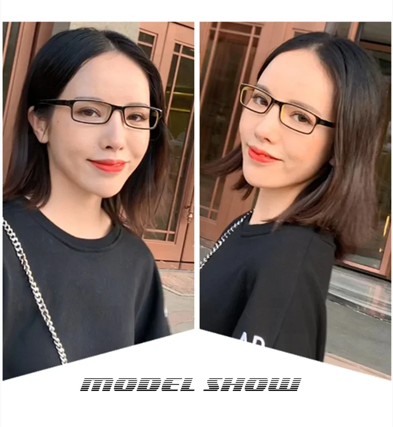 Myopie-Brille, verschreibungspflichtig, Sphäre -0,5 bis -10, für Damen und Herren, kurzsichtige Brille, verfärbtes oder blaues Licht, blockiert Astigmatismus, anpassbar, F109 – Detail 3