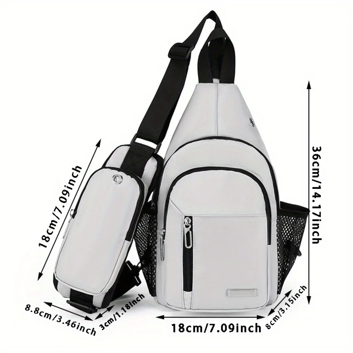 

Универсальный рюкзак на слинге, многослойная нагрудная сумка, поясная сумка через плечо для занятий спортом на открытом воздухе