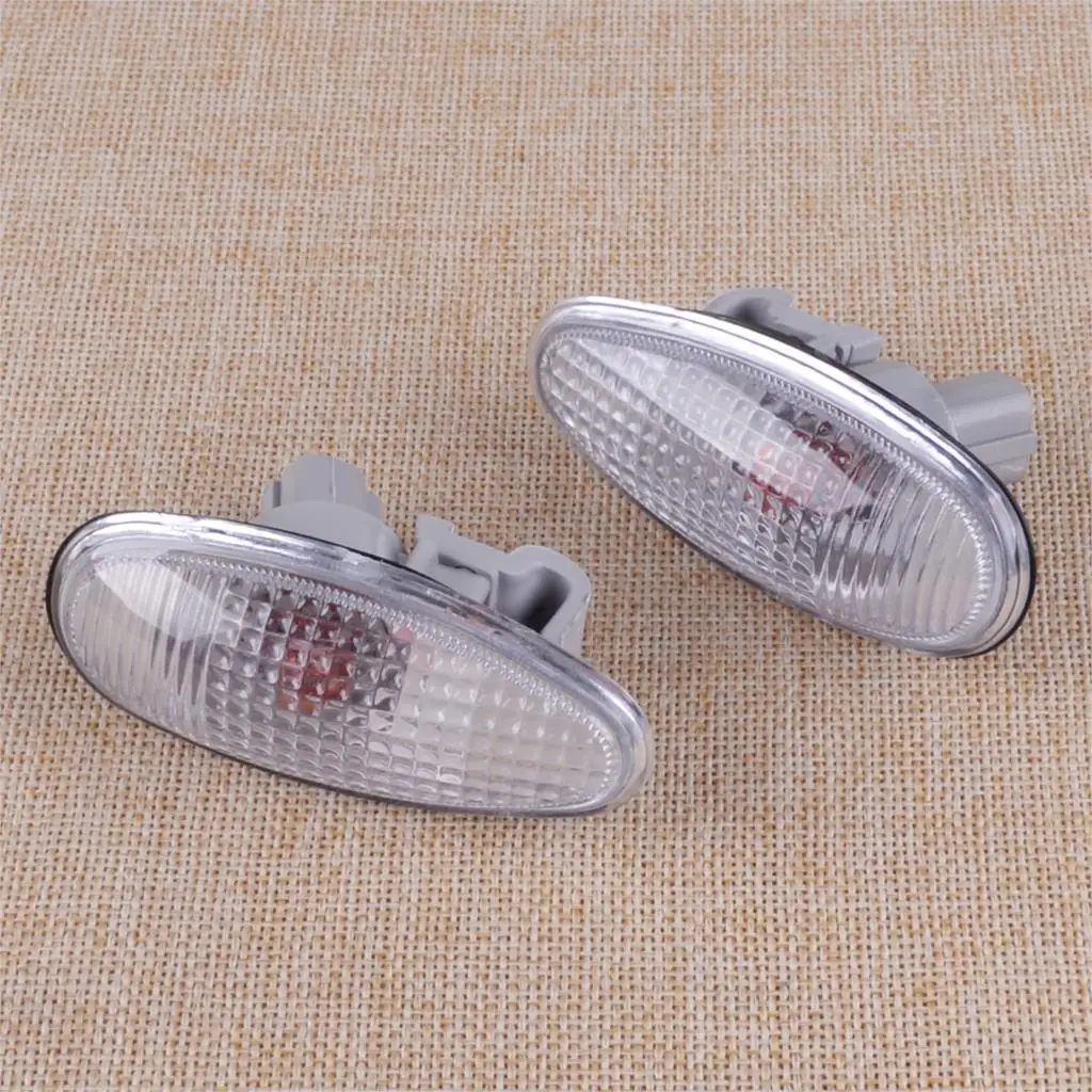 DWCX 2PCS Front Left Right Side Fender Marker Parking Light Lamp MR522027 Fit for Mitsubishi Lancer Outlander 2003-2005 2006