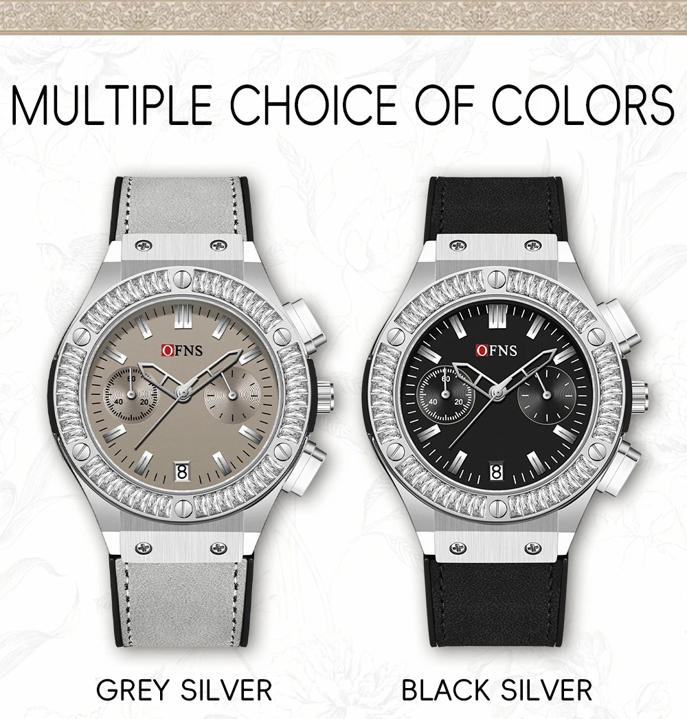 OFNS 1530 Orologio da donna Orologio al quarzo impermeabile Orologio al quarzo con calendario Orologi al quarzo da donna semplici e alla moda 2024