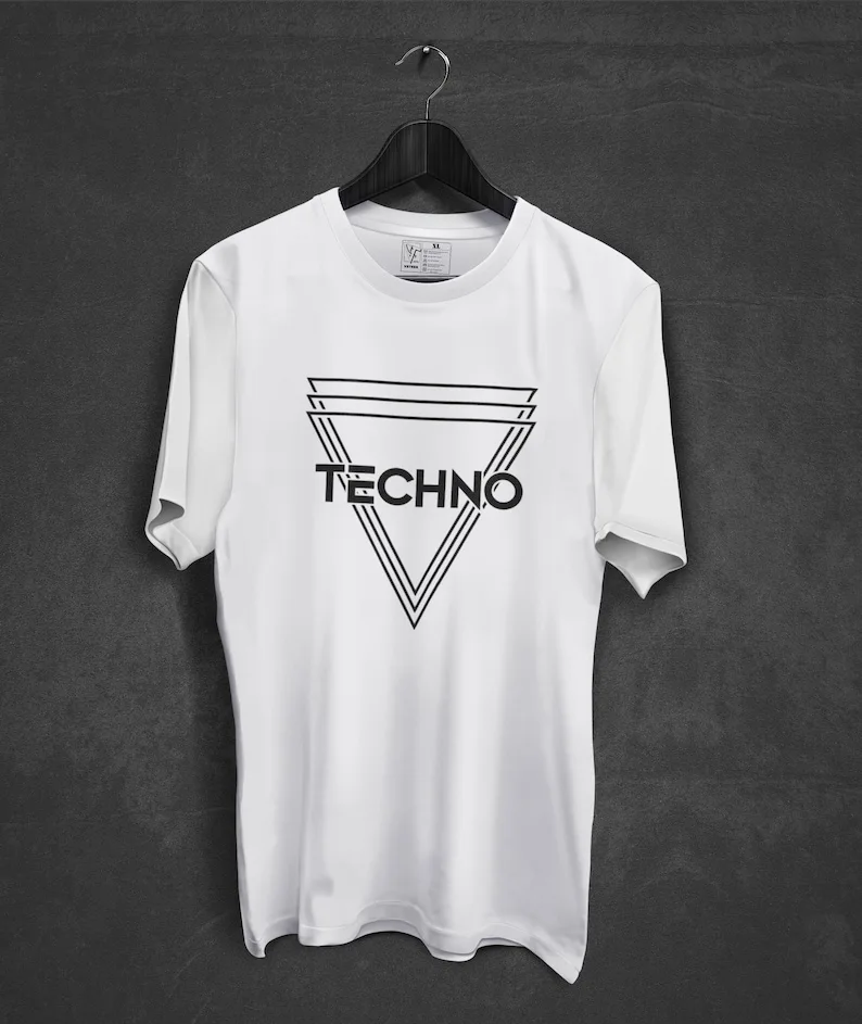 Techno Tshirt Rave Festival Outfit Rave Tshirt for Men Party Shirt for Women Rave Wear Techno Clothing Gift For Techno Lovers