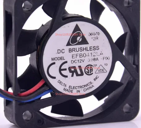For Delta New EFB0412LA 4CM 40mm 4010 12V 0.08A ball silent cooling fan for 40*40*10mm
