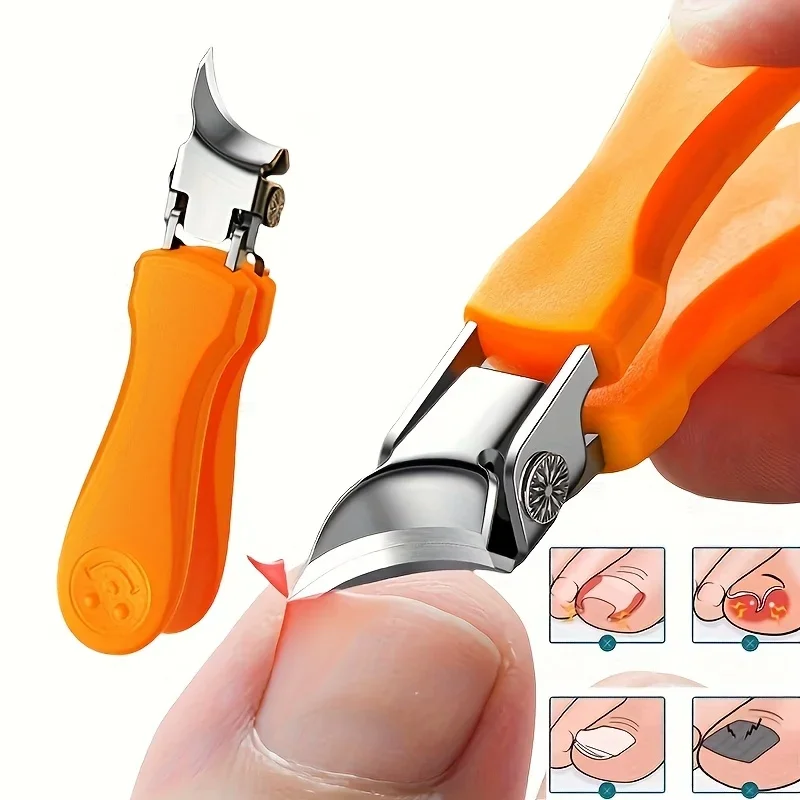Professionelle Nagelknipser für dicke und harte Zehennägel – großes Öffnungsdesign, spritzwassergeschützt, ultrascharfes Messer
