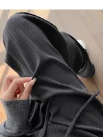 New Maternity Pants Spring and Fall Summer Petite No Toddler Drawstring Straight Pants Wide Leg Pants Pants Maternity Wear 4