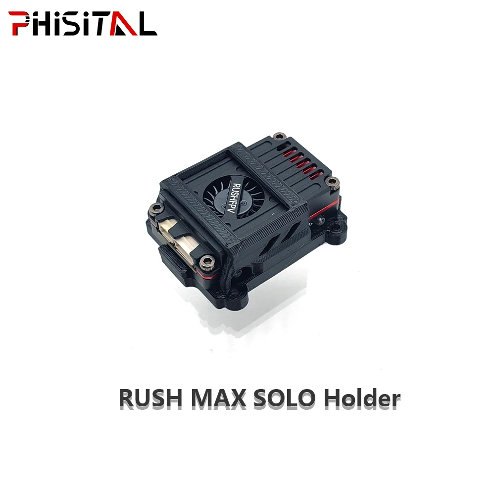 RUSH Max SOLO Video Transmitter ผู้ถือยึดที่นั่ง VTX สนับสนุนวงเล็บ 3D พิมพ์ TPU Mount สําหรับ FPV Quadcopter Drone ชิ้นส่วน DIY