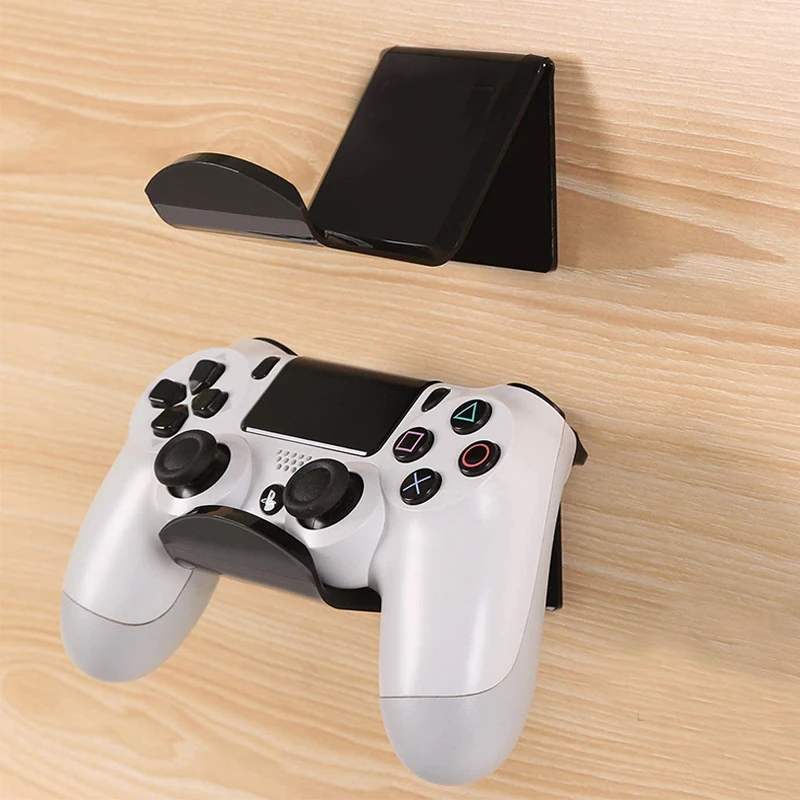 Gamepad Handle Bracket Adhesive Headphone Holder Wall-mounted Headset Holder Acrylic Game Controller Holder Accessories