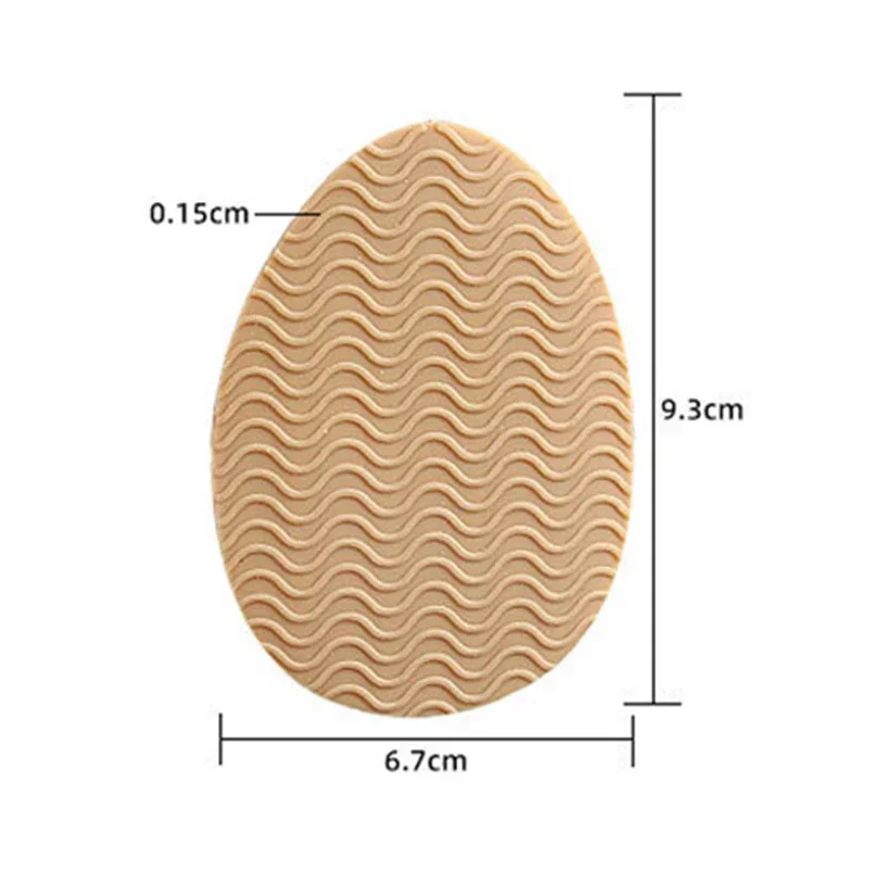 Rutschfeste, verschleißfeste Schuhe, Mattenaufkleber, selbstklebender Sohlenschutz, High Heels, Vorfußaufkleber, Silikonkautschuk-Sohlen, Pads