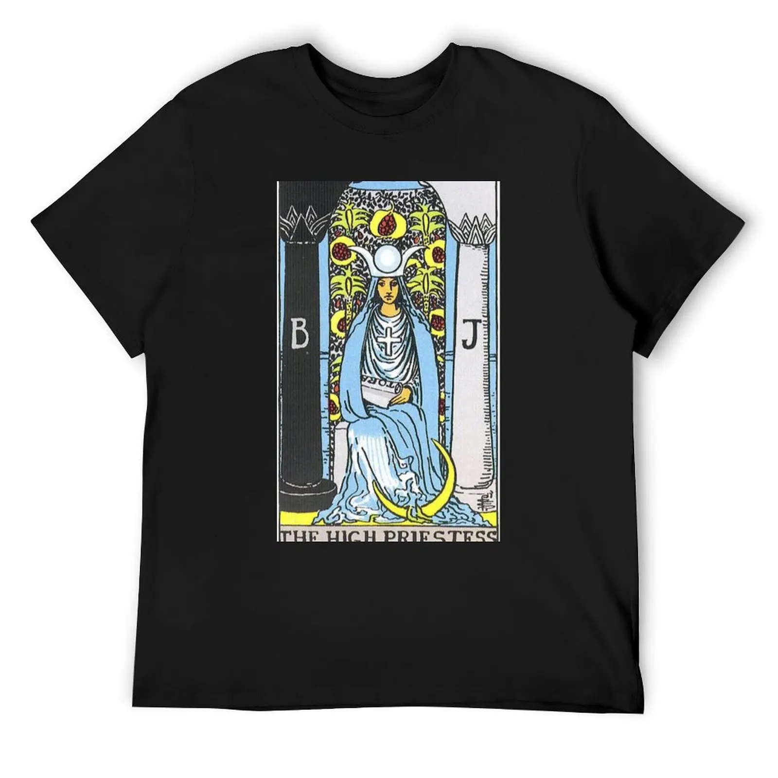 

High Priestess Tarot T-Shirt Funny t-shirt custom t-shirts plus sizes t shirts for men graphic