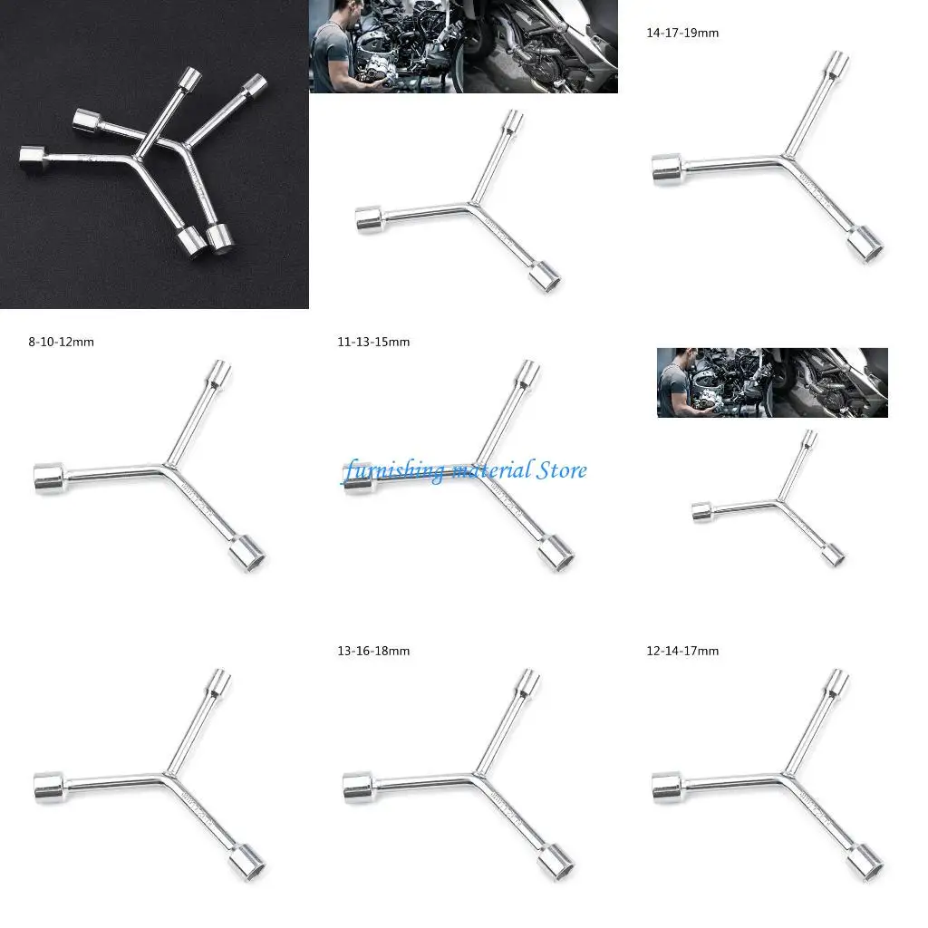 

Y5GD Household Triangular Socket Wrench Y-Shaped Wrench with 3 Prongs Must-Have Tool