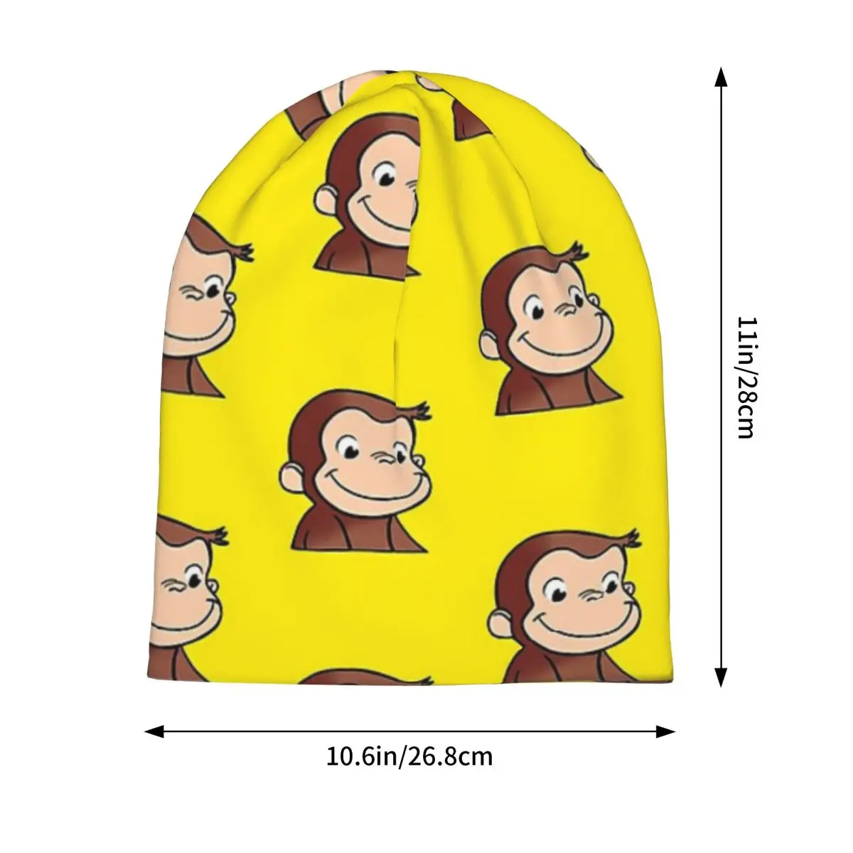 الغريبة جورج Skullies قبعة صغيرة دافئة الخريف الشتاء في الهواء الطلق قبعة محبوك قبعات بونيه للرجال النساء الكبار