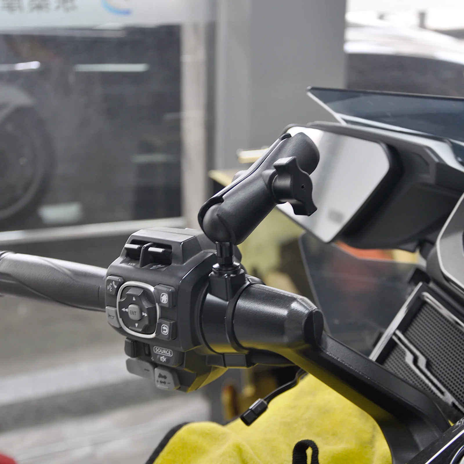 PANICAL GPS-Navigationshalterung für Honda GoldWing GL1800 DCT 2018-2026 Handyhalterung Basisverlängerungsklemme Zubehör – Detail 5