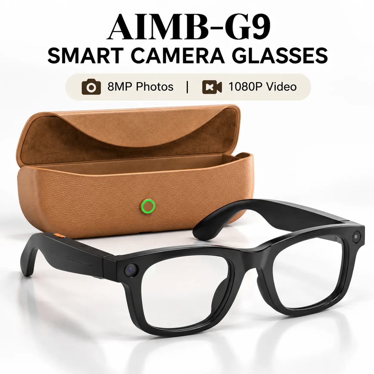 Smart Glasses Camera Video Recording 1080P - Inteligentne okulary AIBM-G9 z kamerą HD