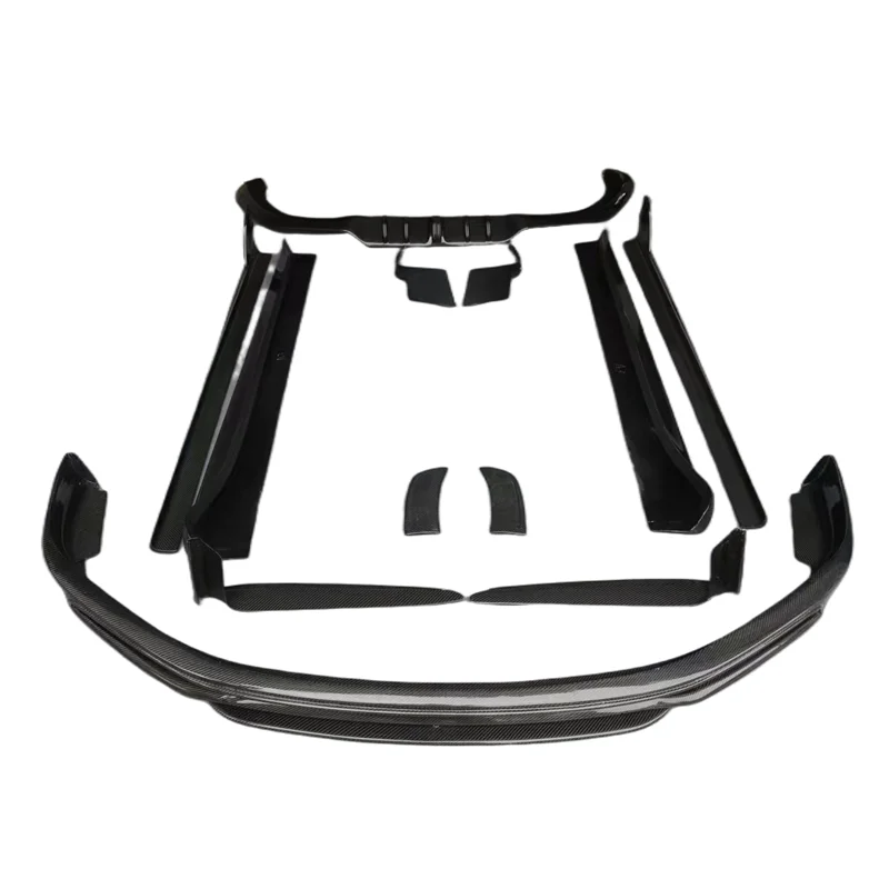 

Te-Chart Style Carbon Fiber Body Kit Bumper Front Lip Separator Side Skirt Rear Diffuser Body Kit for Porsche 992 911 2019-2022