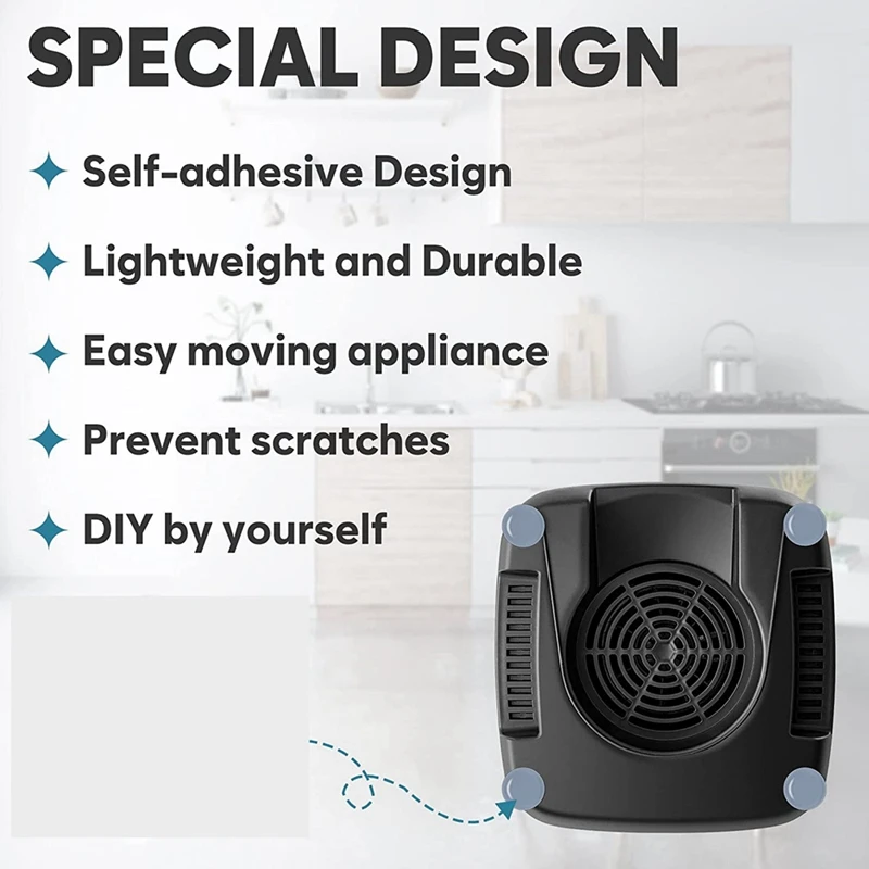 60PCS Appliance Sliders For Kitchen Self-Adhesive Small Kitchen Appliance Slider For Saving Kitchen Accessories