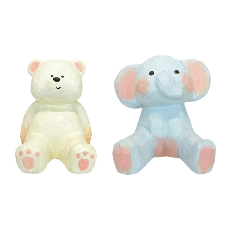 Endearing Bear/Elephant Phone Stand Phone Cradles, Aesthetic Room Decors for Multiple Phone Size Desktop Organizers