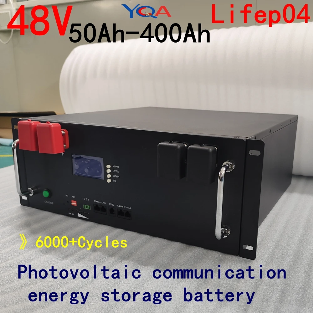

48V Iron Phosphate Battery 100Ah/120Ah/150Ah/200Ah/300Ah/400Ah with 32 Parallel Cells for 5KW Solar System RS485 C