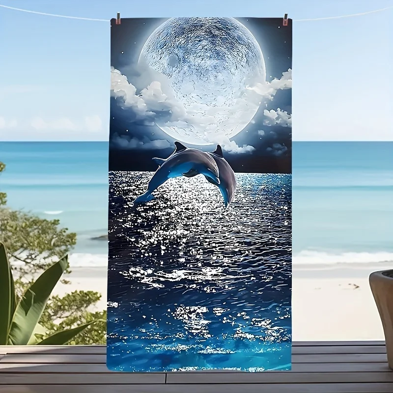 Underwater Capybara Print Beach Towel Cute Rodent Quick Dry Swimming Pool Bath Towel