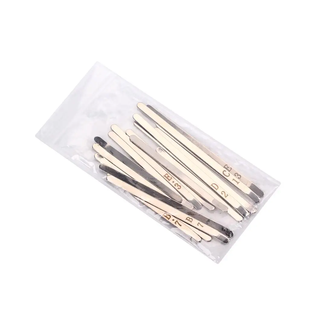 Thumb Piano Kalimba Steel Keys Durable Replacement Musical Keyboard Parts for 17 Keys African Mbira Kit