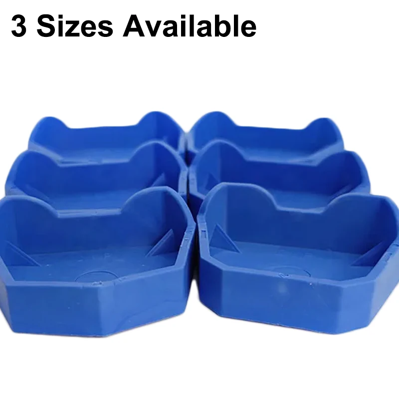 6Pcs Dental Silicone Tray Bases, Plaster Orthodontic Models, Full-Mouth Dental Casts, Mold-Making Materials
