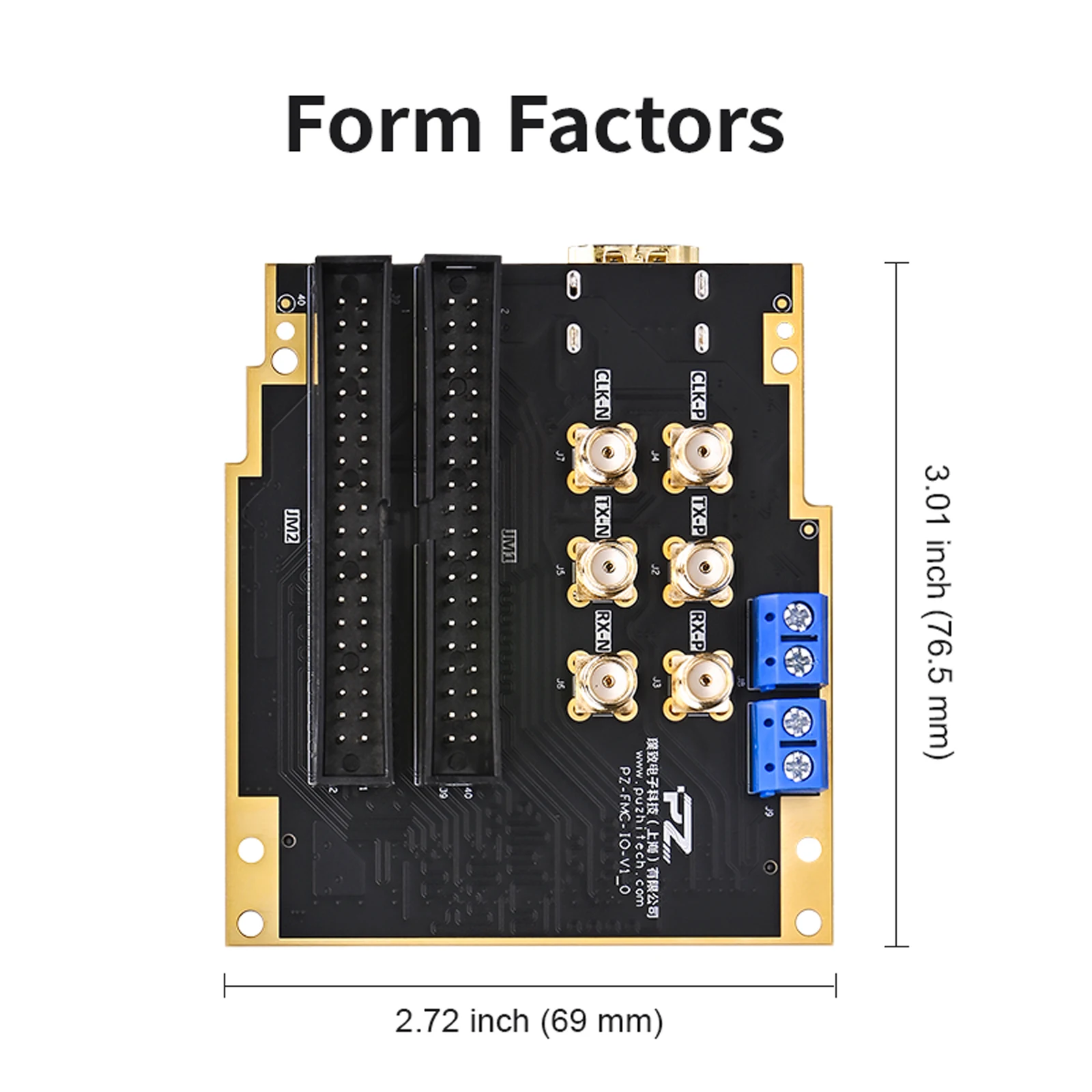 Puzhi PZ-FL-IO FMC Daughter Card FMC to 40P Expansion Port Supports GTX/RS485/CAN Full-platform Expansion LPC FMC Board