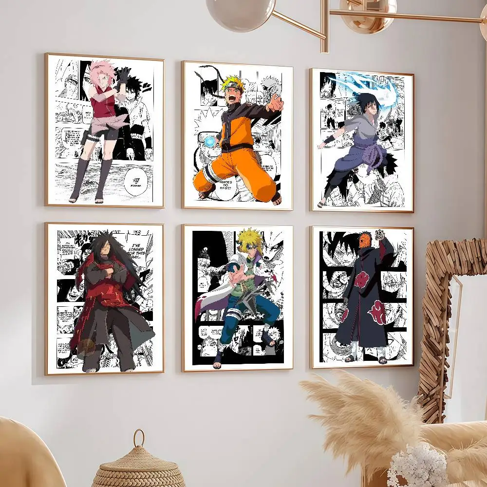 N-NARUTO coole Anime-Poster, Schlafsaal-Dekorationen, Wandgemälde für Schlafzimmer und Wohnzimmer, Souvenirs