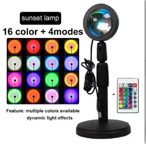 NEWBIRTH LED Sonnenuntergang Lampe Nachthimmel USB Projektor Geburtstag Party Dekoration Stimmung Lichter Für Schlafzimmer Wohnzimmer Wand Fotografie 4
