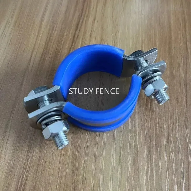 3PCS 304 Stainless Steel Pipe Clamp M6 Shelf Clamp Pipe Clip Kitchen Duct Bracket M6 Screw Nut Household Hardware Accessories