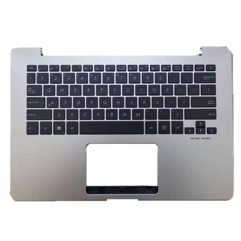 NEW US Greek Czech Keyboard For ASUS Zenbook UX430U UX430UA UX430UN UX430 Backlit Laptop Palmrest COVER