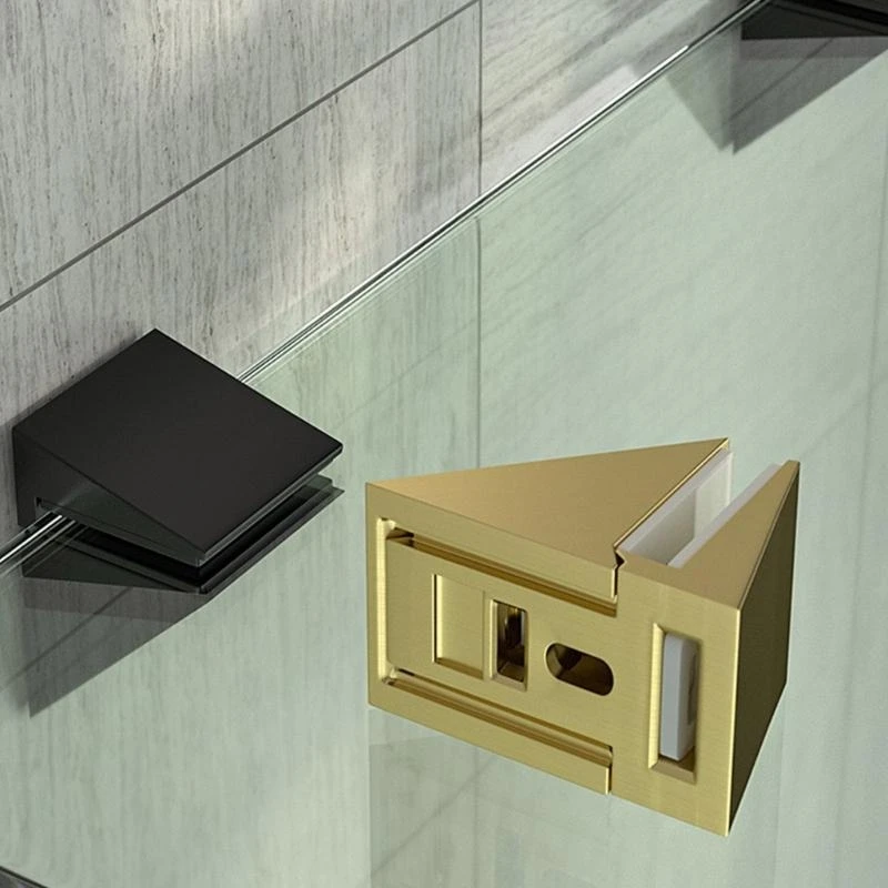 Upgrades Glass Clamp Holders Metal Glass Shelf Supports Glass Shelf Mounting Brackets Simple Use for Homes & Office Use