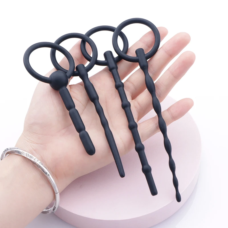 8pcs Urethra Sounding Silicone Urethral Dilator Male Masturbator Soft Penis Sounds Set Plugs Rod Sex Toys For Men Gay Sex Shop