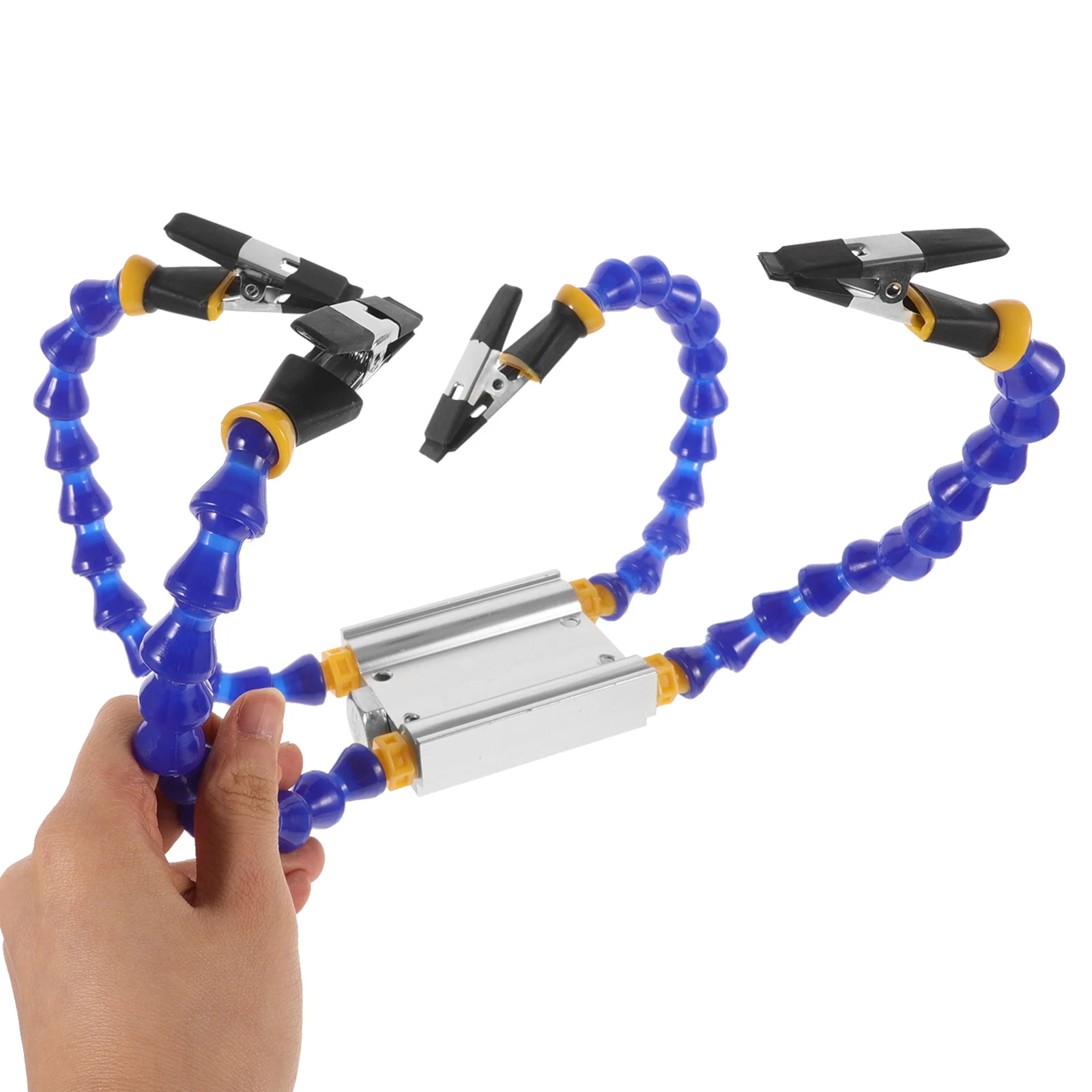 

Durable Soldering Station Four Flexible Arms Metal Base PCB Repair Welding Fixture Tools Electric Helping Stand soldering hand