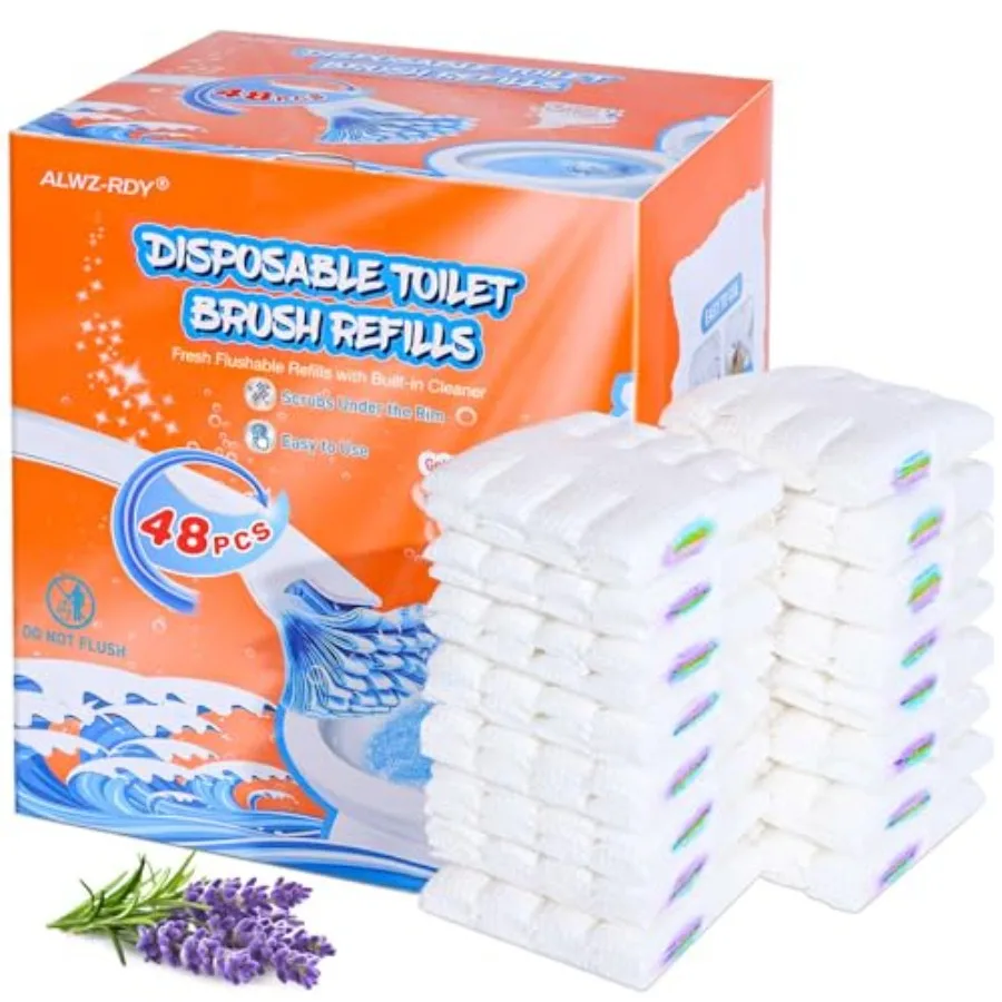 

Toilet Cleaner with 48ct Flushable Toilet Refills, Lavender Scent