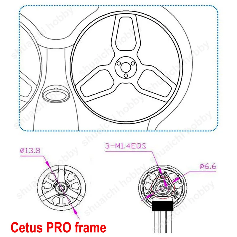 1 ชุด BETAFPV 1S Cetus Pro X Brushless Brushed Whoop กรอบชุดป้องกัน Canopy สําหรับในร่มกลางแจ้ง Tiny FPV Racing Drone