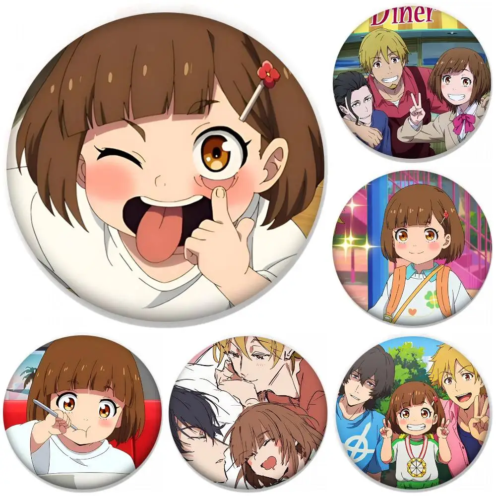 Buddy Daddies Anime Pin Redondo Creativo para Solapa, Broche y Accesorios para Ropa y Mochilas