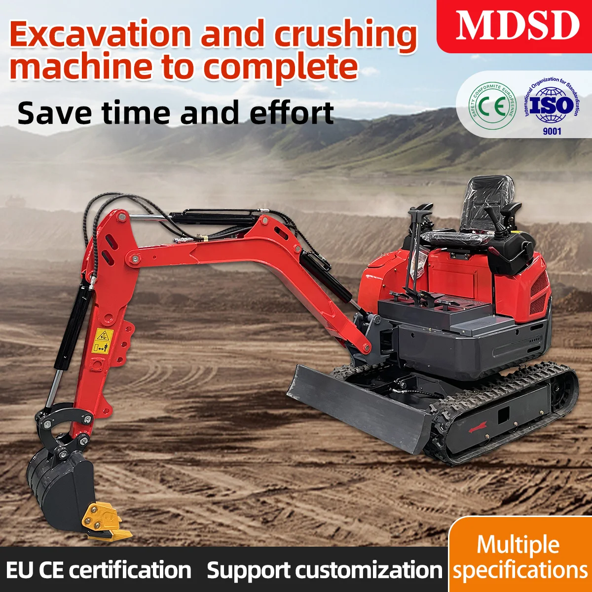 Mini Excavator Laris Manis Ce Epa Euro 5 Kustom 1.5 Ton 1.8 Ton Excavator Mini Crawler Harga Spesial Pengiriman Cepat