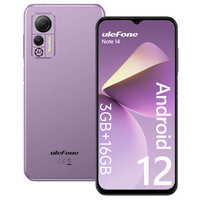 Ulefone Note 14 Smartphone 4500mAh Android 12 inch 16 Go ROM 13MP 4G Phone portable 3 card/unlock slot