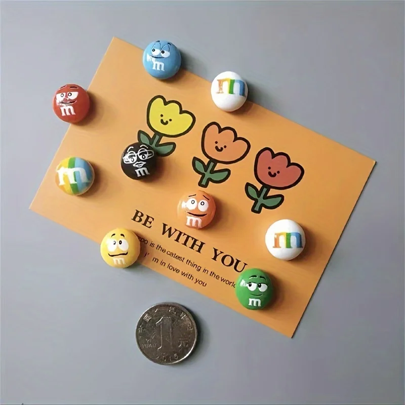 Creative personality M bean refrigerator early education message fixed magnet