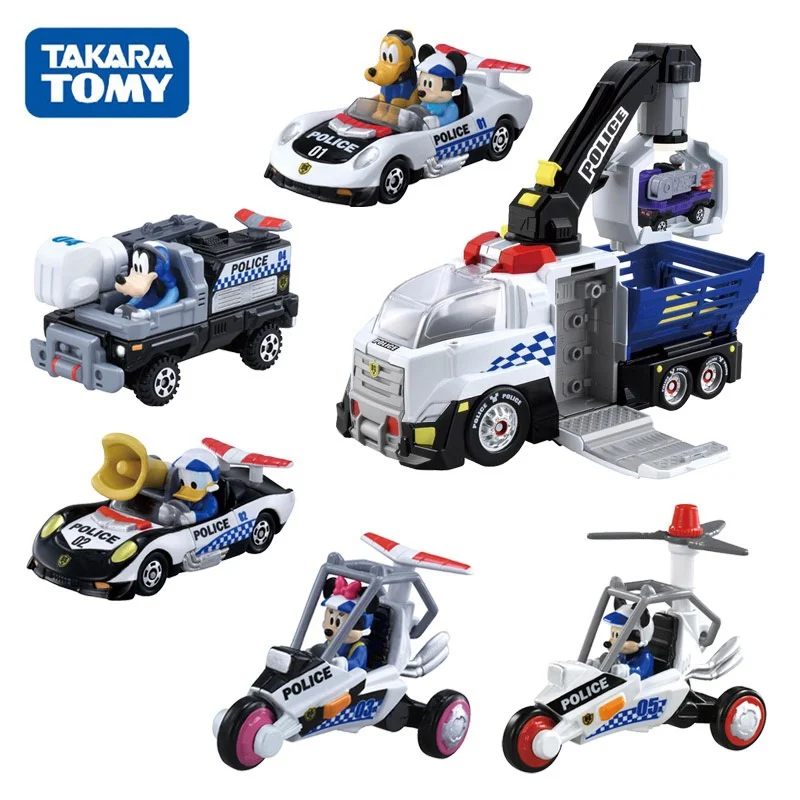 

Disney Tomica DS Series Mickey Minnie Donald Duck Goofy Diecast Metal Model Cars Motorcycle Transport Truck Toys for Childrens