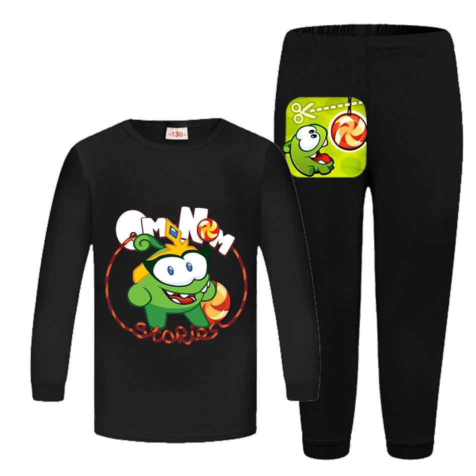 Girls Cut The Rope Om Pajamas Set Toddler Frog PJs Clothing Pants for Kids Cute Outfits & Gift