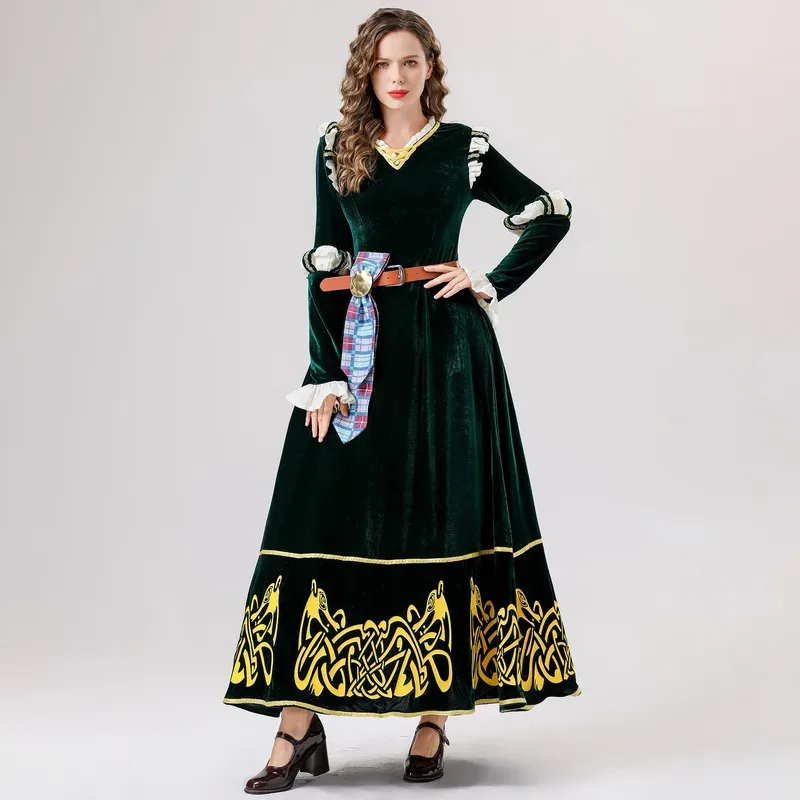 

Женский средневековый двор, Хэллоуин, косплей, фильм Мелинда, костюмы принцессы, карнавальная вечеринка, сценическое представление, нарядное платье kn.7