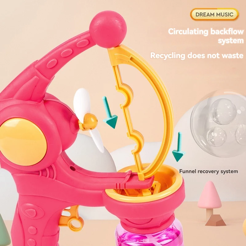 Seifenblasenmaschine, Rakete, vollautomatisch, bläst elektrische Seifenblasenpistole, Jungen- und Mädchenspielzeug, Kindertagsgeschenk, Party im Freien, Spielen