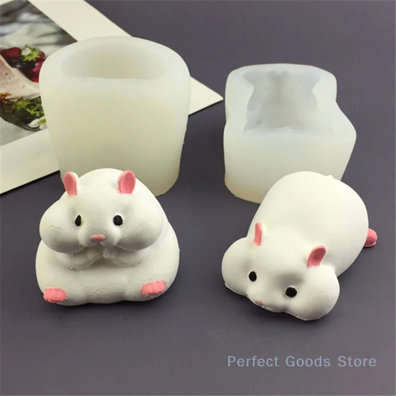 

Hamster Silicone Cake Mold Hamster Shape Mousse Mould Cute Hamster Candle Mold Baking Cake Decoration Tools Kitchen Accessories