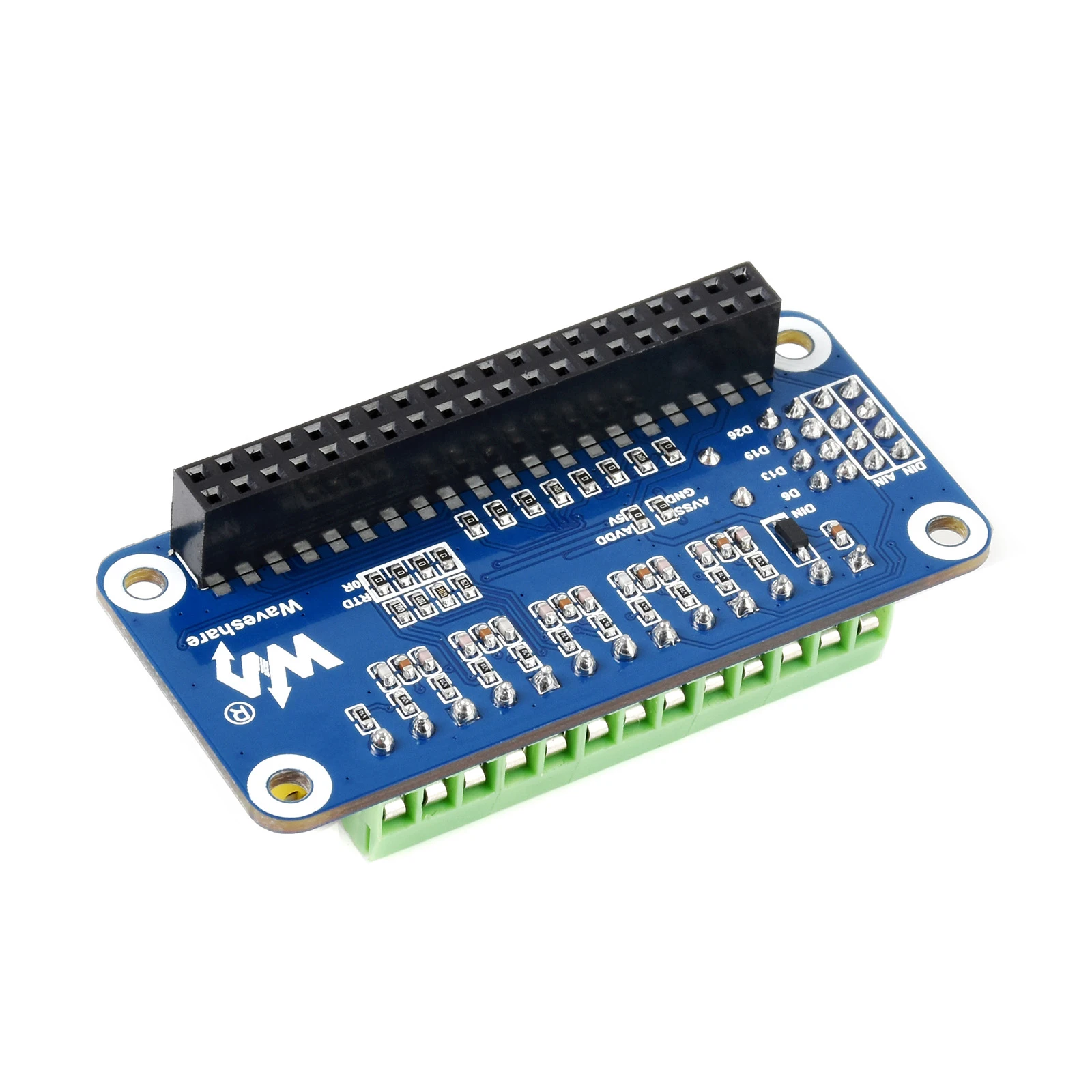 VoltS10-Channel 32Bit ADC HAT Expansion Board For RasPi RPI Raspberry Pi Zero 2 W 3 4 Model B 5 Analog-to-Digital Converter Proj